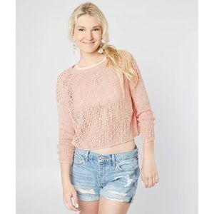 Billabong See Ya Soon Open Knit Sweater NWOT